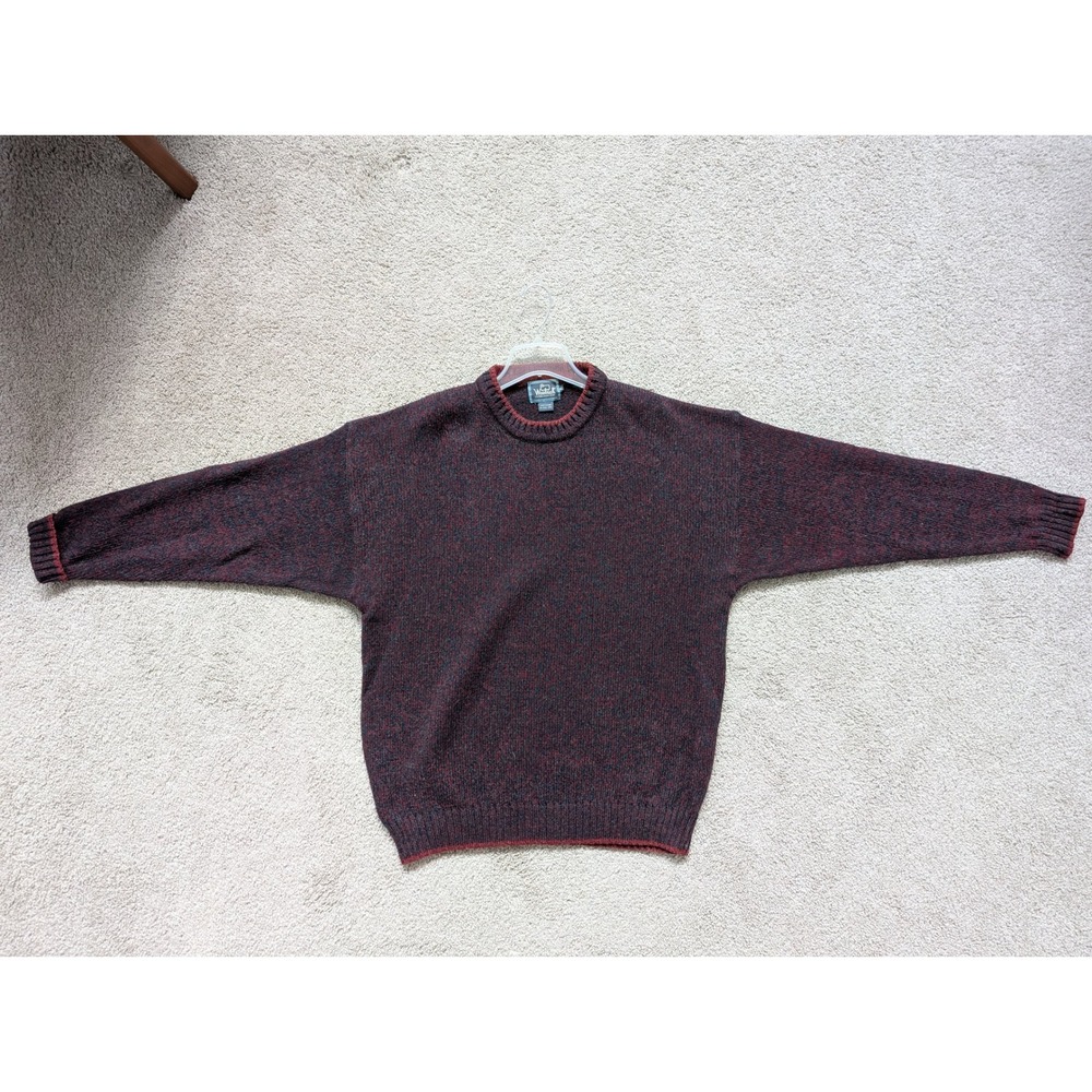 Vintage Woolrich Handframed Wool Blend Sweater Men's XL Claret Marl